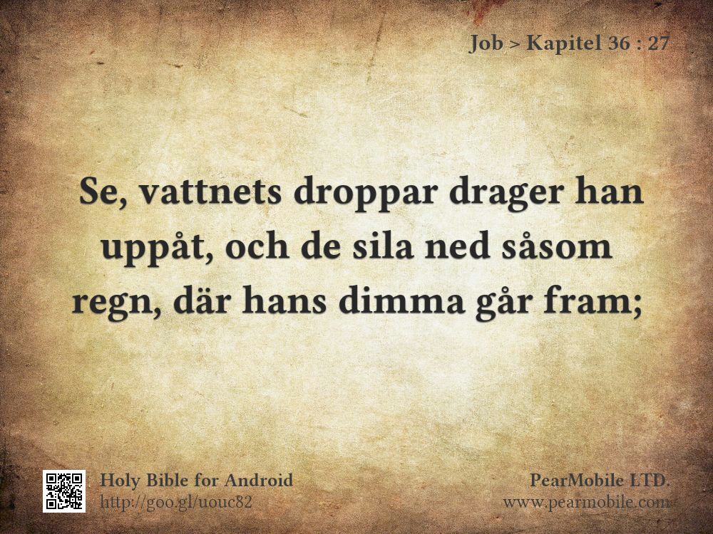 Job, Kapitel 36:27